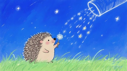 星光下的小刺猬