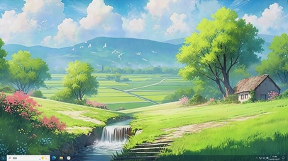 田园漫行-桌面主题
