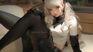 禁欲长腿黑丝美女