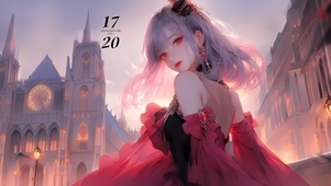 晚礼服少女