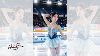 4K性感滑冰美少女