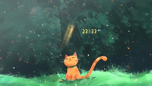 可爱小橘猫