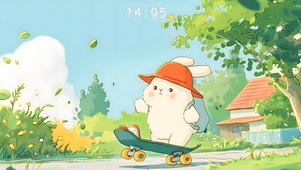放学的小兔子