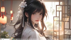 4k治愈国风女孩