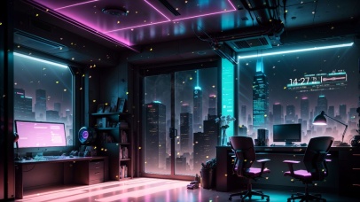 4k赛博朋克卧室230411