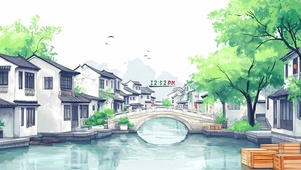 水乡古镇4K