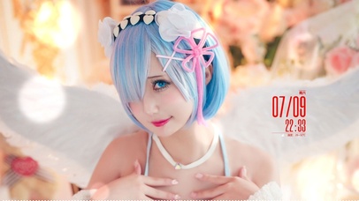 可爱的二次元短发美女