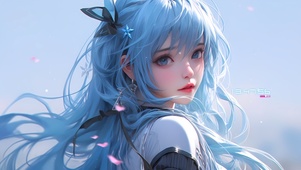 禁欲系长发美女