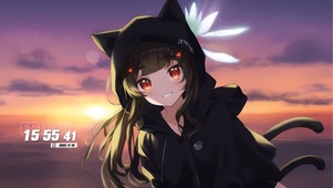 可爱猫耳女孩