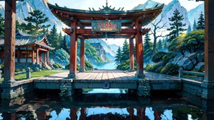 治愈清新古阁