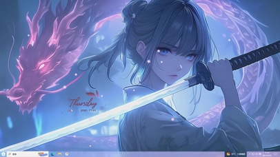 国风武侠主题 赛博龙魂