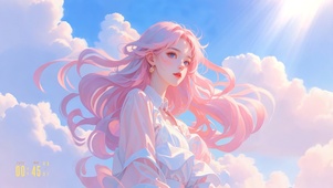 4k 粉发女神