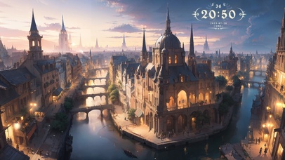 千塔法师城-入夜的商业区