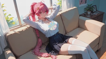 二次元居家制服阳光女孩