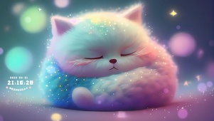彩色治愈猫猫
