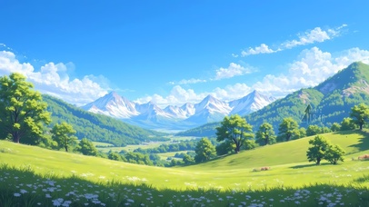 唯美的草原风景