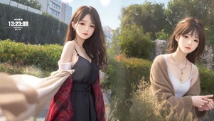 4K高清长发AI美女