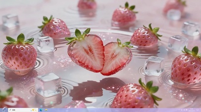 水面小清新草莓