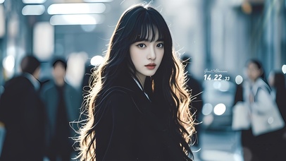 清纯长发气质美女	