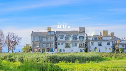 4K唯美大理湖边小镇