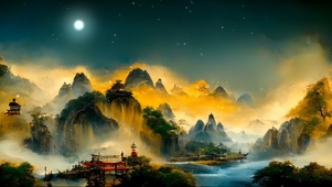 皓月当空