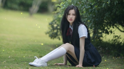 jk学妹~萤火虫特效超唯美~