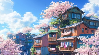 樱花小镇