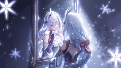 雪墨壁纸丨申鹤丨镜中人丨