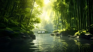 幽静 竹林