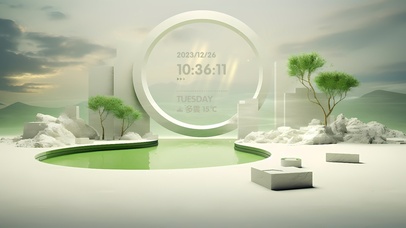 极简护眼解压桌面