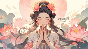 古风禅意少女