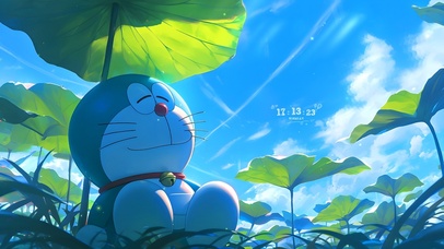 荷塘可爱叮当猫