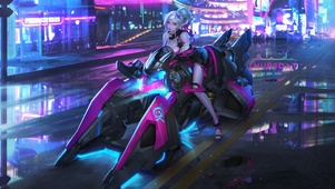 炫酷机车美女