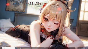 4k趴下金发纯欲宵宫旗袍美少女