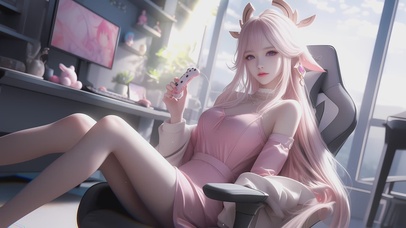 居家电竞少女
