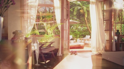 4K唯美治愈浪漫夏日房间