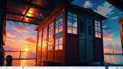 夕阳美景主题壁纸