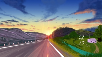 4K 清晨日出下的小路