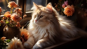 4K 午后阳光 闲暇时光 猫猫