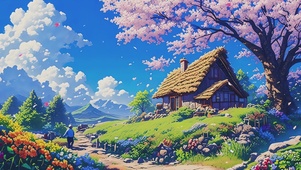 动漫AI小屋壁纸