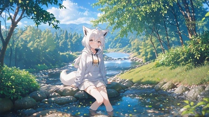 唯美山野小狐女