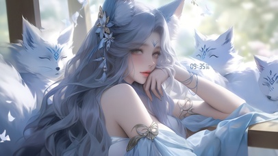 4K绝美古风狐耳少女