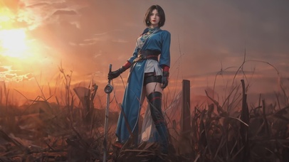 4K唯美古风武侠美女