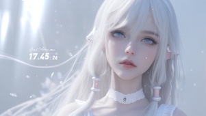 温柔白发女孩