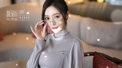 4K清纯眼镜美女