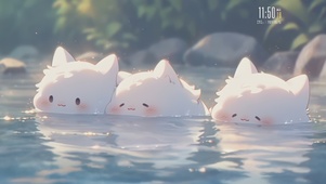 小粉团子