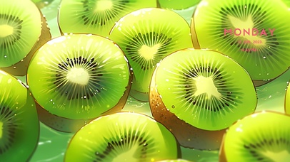 清新绿色猕猴桃