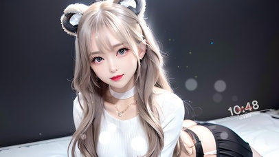 气质兔耳朵女生