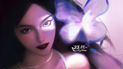 4K厚涂美女插画