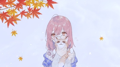 风雪中的小女孩